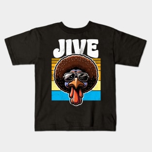 Jive 70s Thanksgiving Turkey Retro Kids T-Shirt